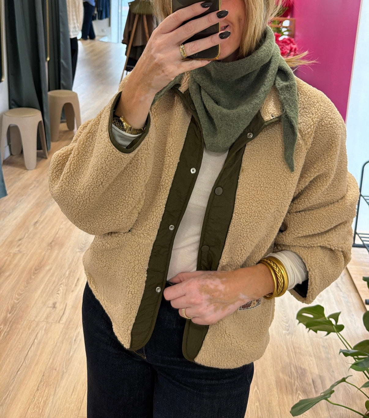 Foulard triangle REMI Kaki