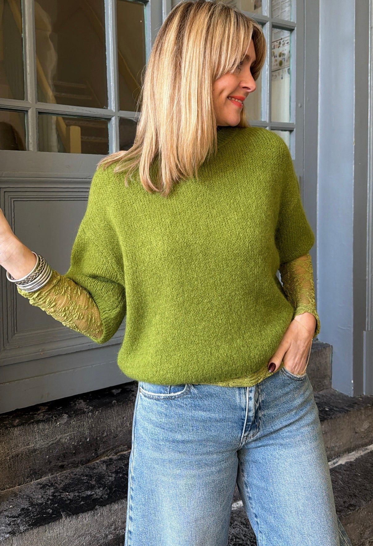 Pull YANNICK Vert pistache