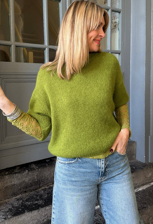Pull YANNICK Vert pistache