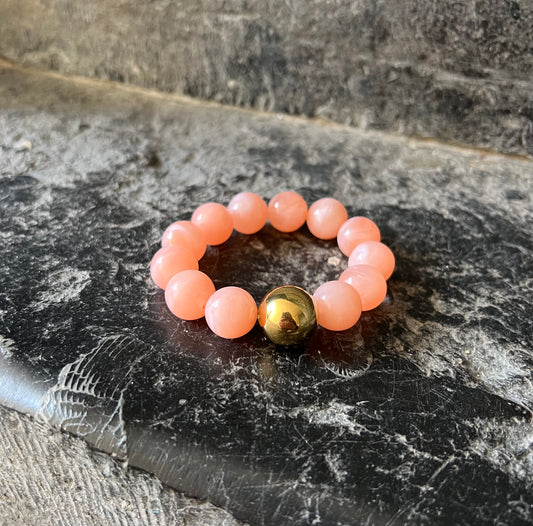 Bracelet IVY Pêche rosé