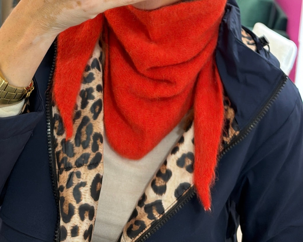 Foulard triangle REMI Rouge