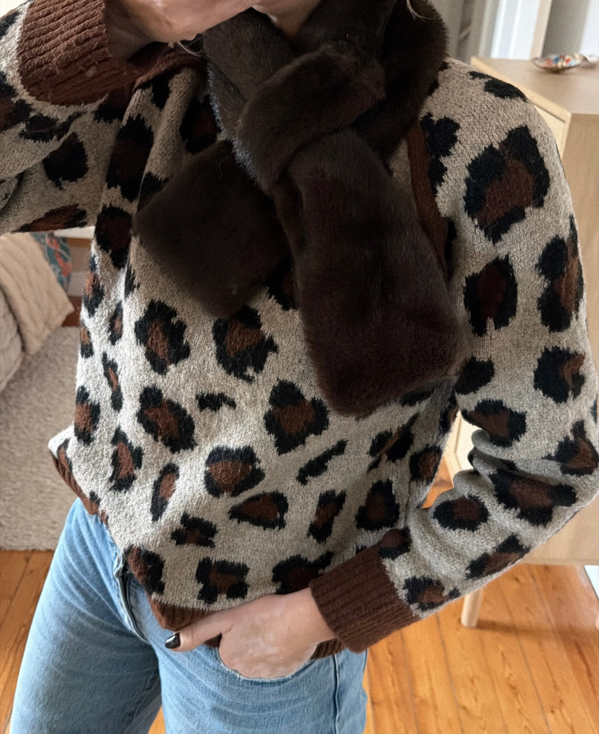 Écharpe GABY Chocolat