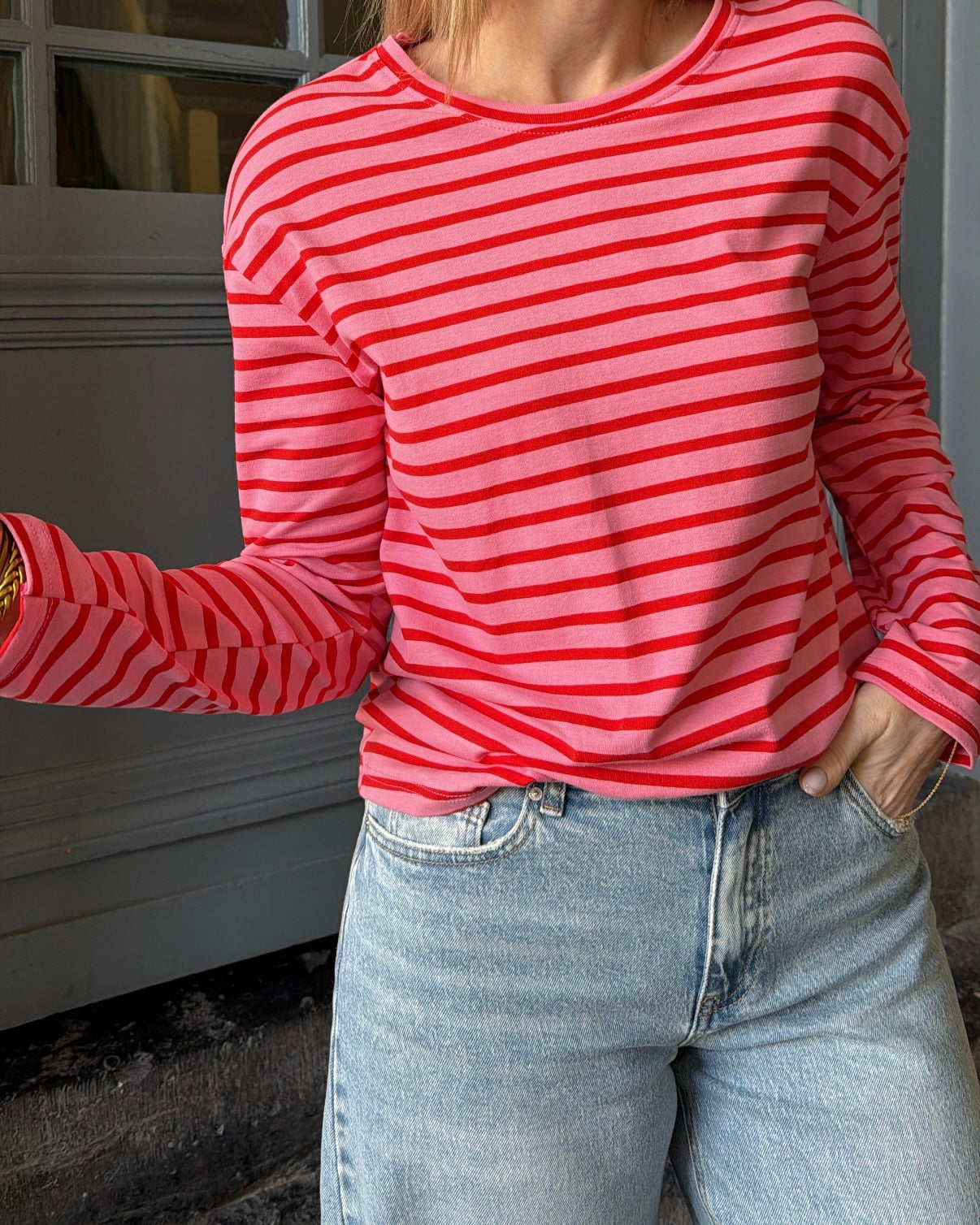 Top SYBILLE Rose/Rouge