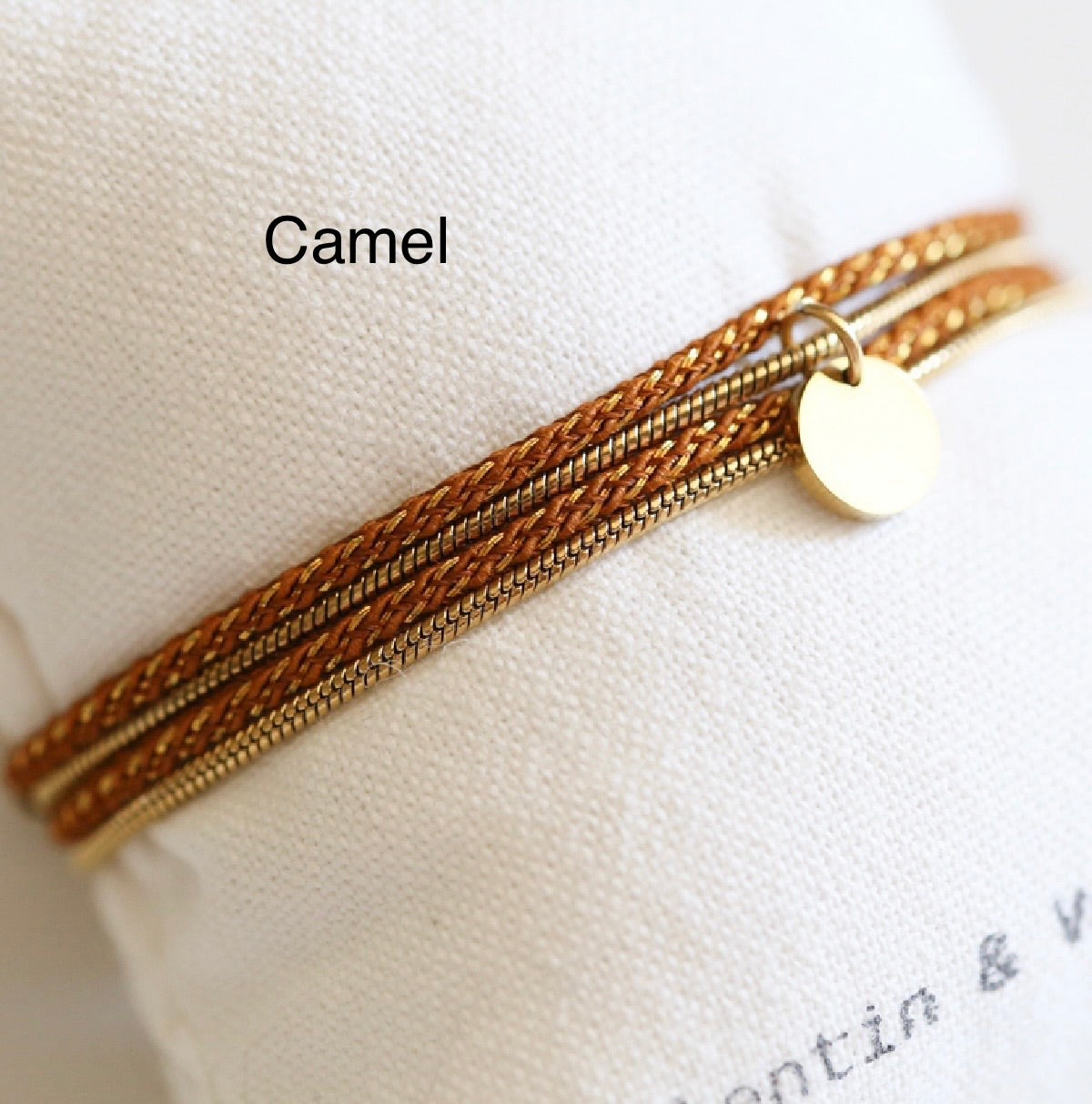 Bijoux VALENTIN & VALENTINE 2 en 1 Camel