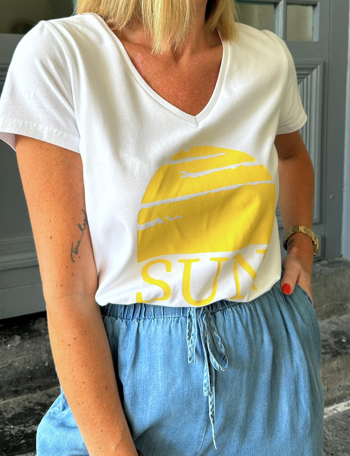 T-Shirt SUN YELLOW PIECES