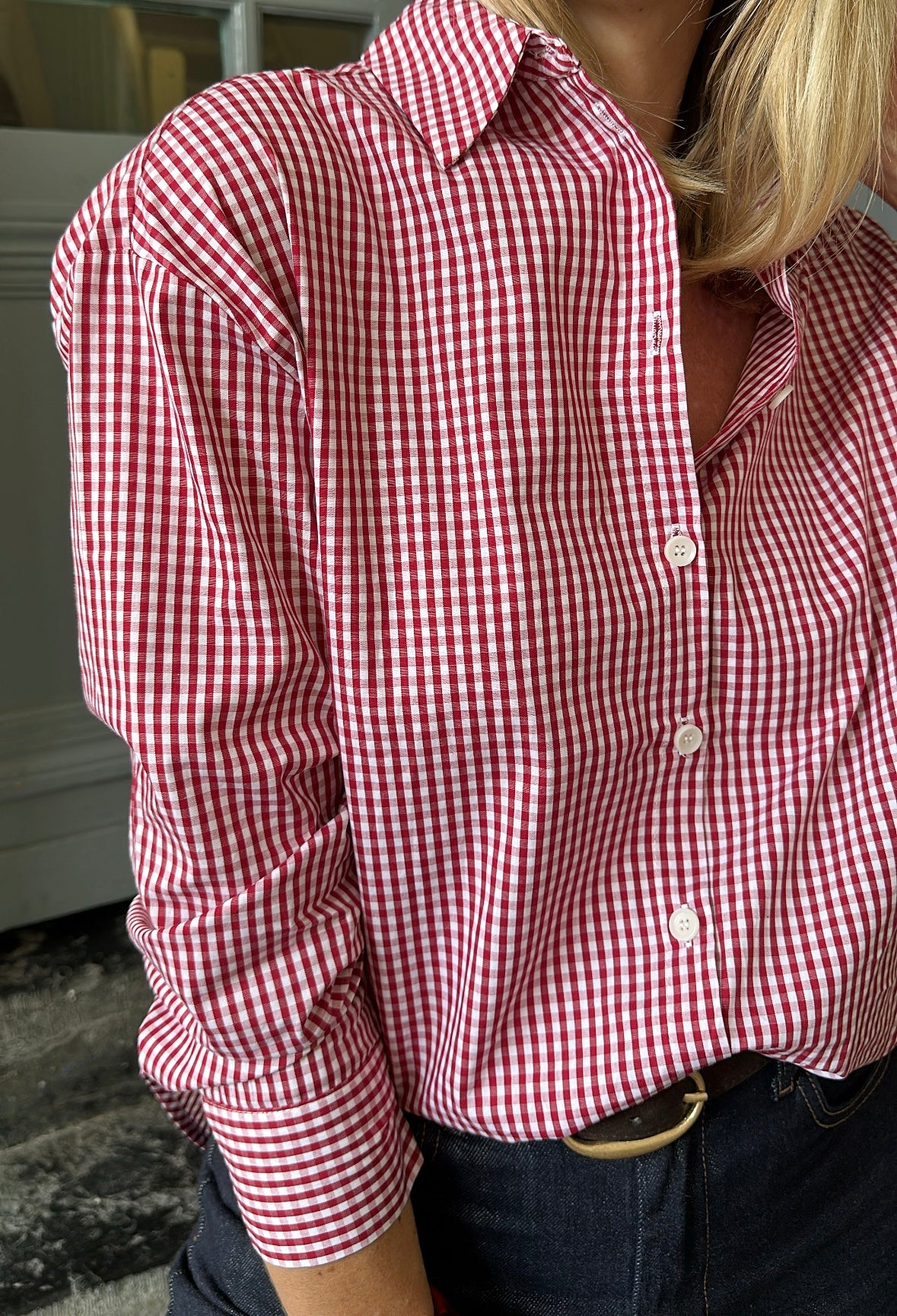 Chemise VICHY Rouge/Bordeaux