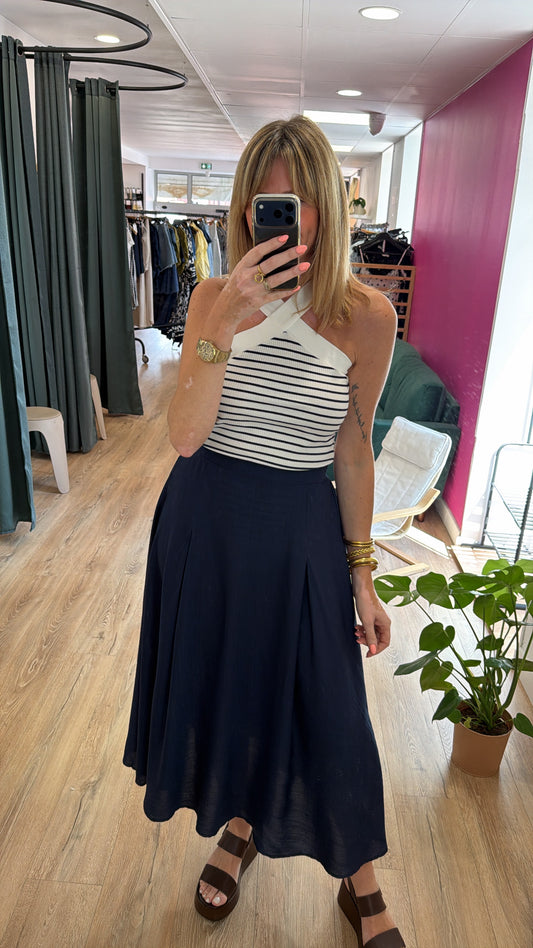 Jupe KARINE Bleu Marine