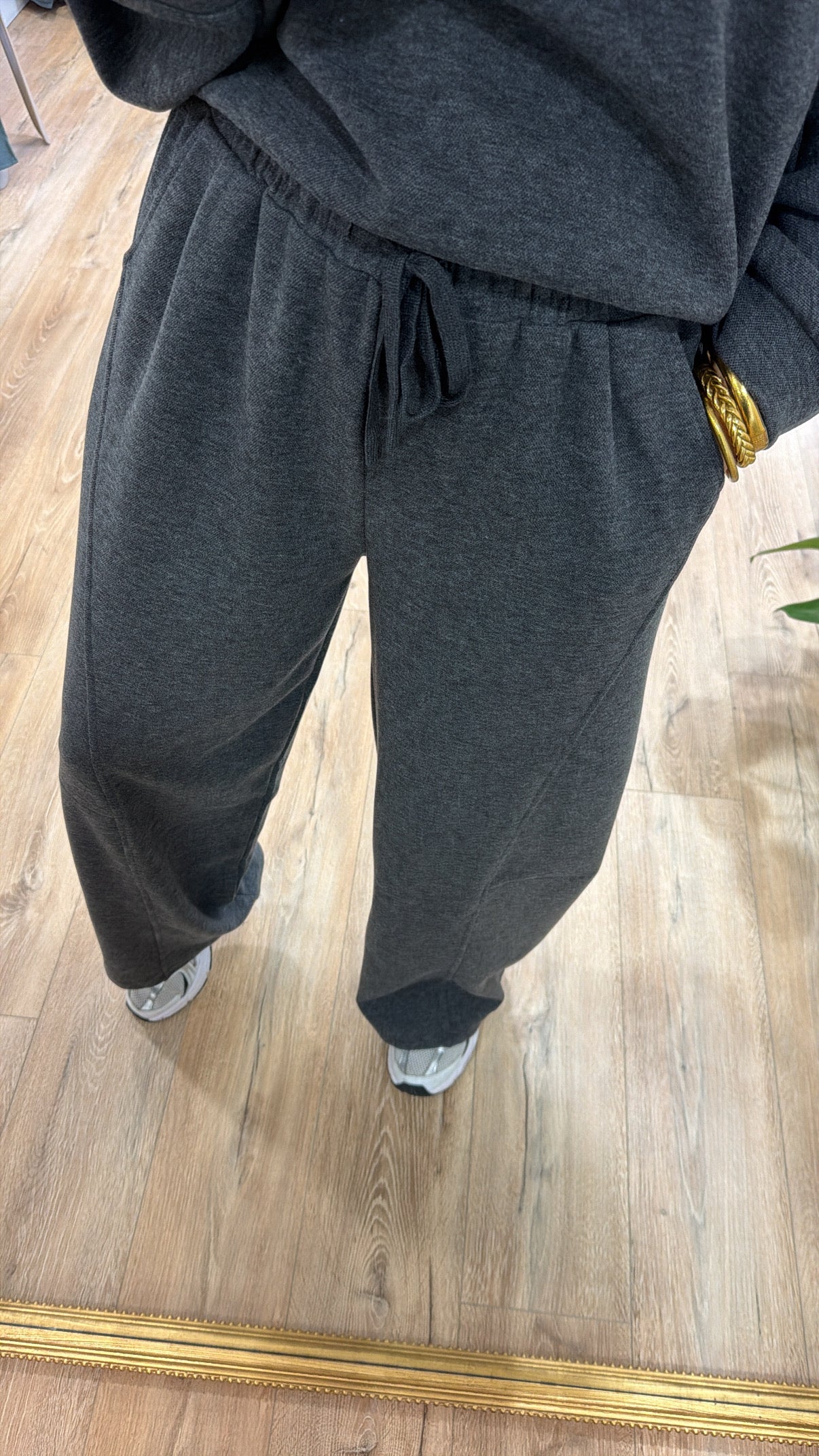 Pantalon jogging MAUDE Gris chiné