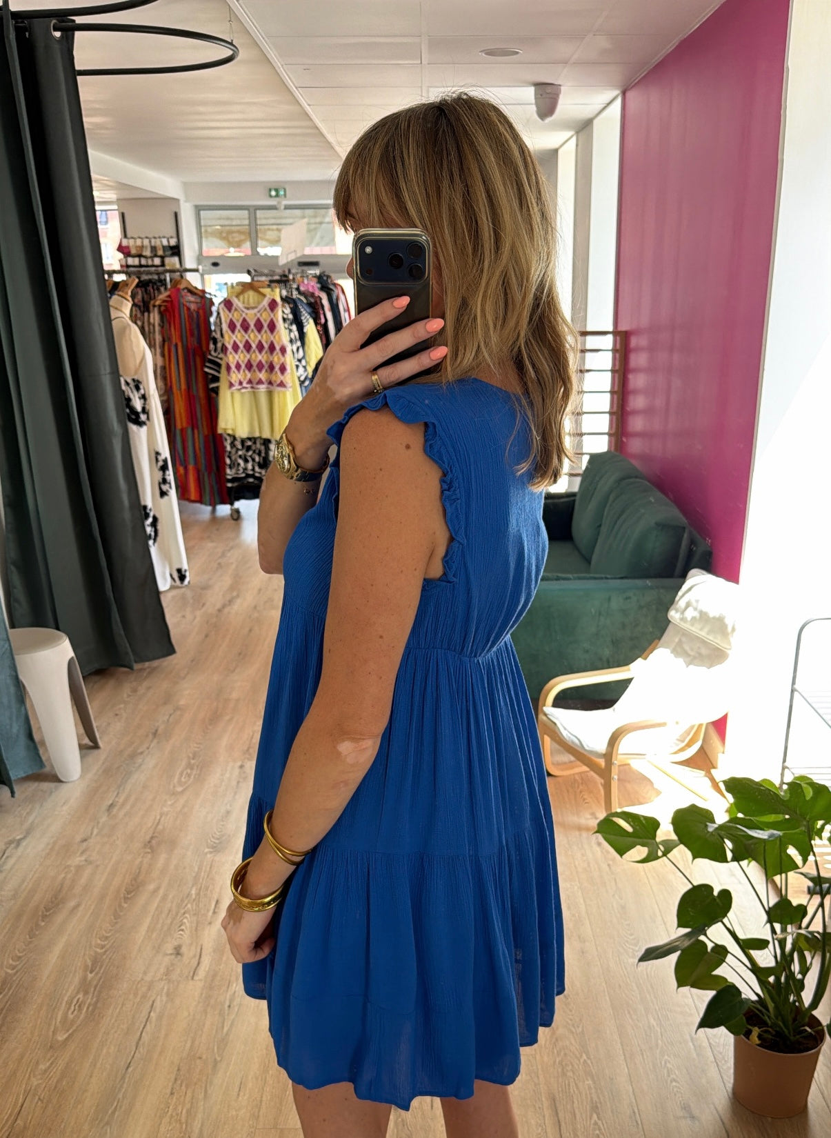 Robe APOLINE Bleu électrique