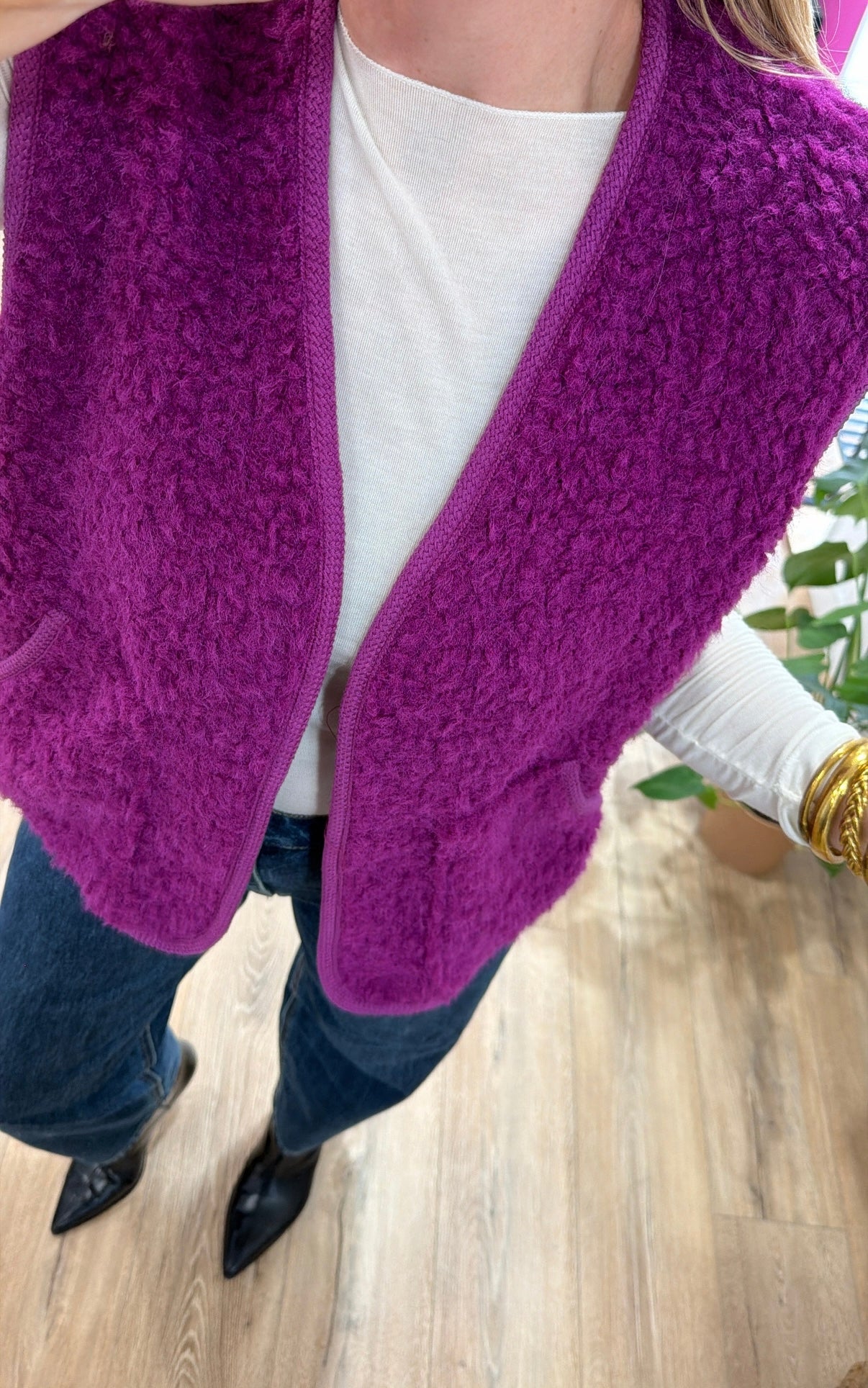 Gilet LOUIS Magenta