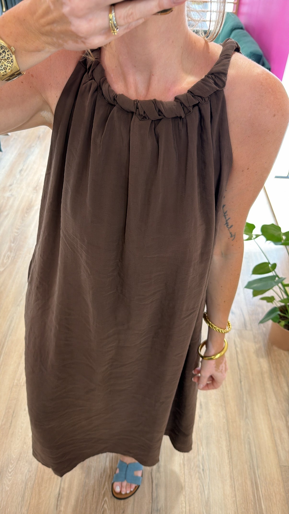 Robe ZINA chocolat