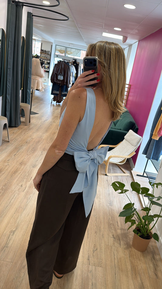 Top IRENE Bleu ciel