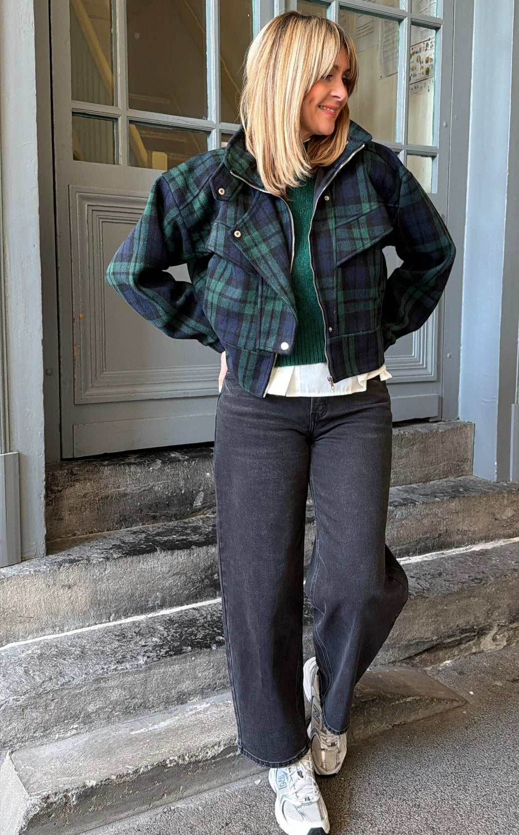 Veste tartan ANASTASIA