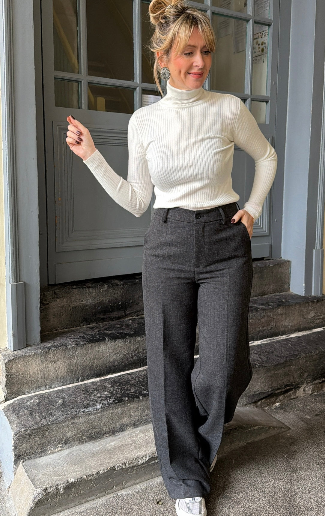 Pull chaussette ENZO écru