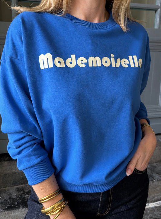Sweat MADEMOISELLE Bleu électrique