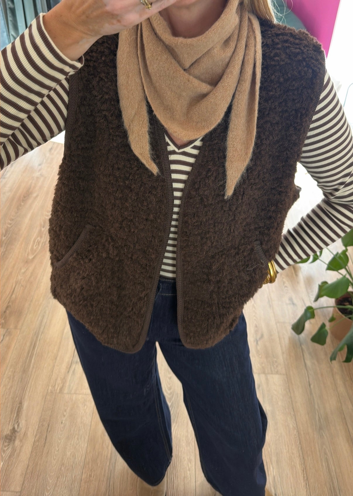 Foulard triangle REMI Camel