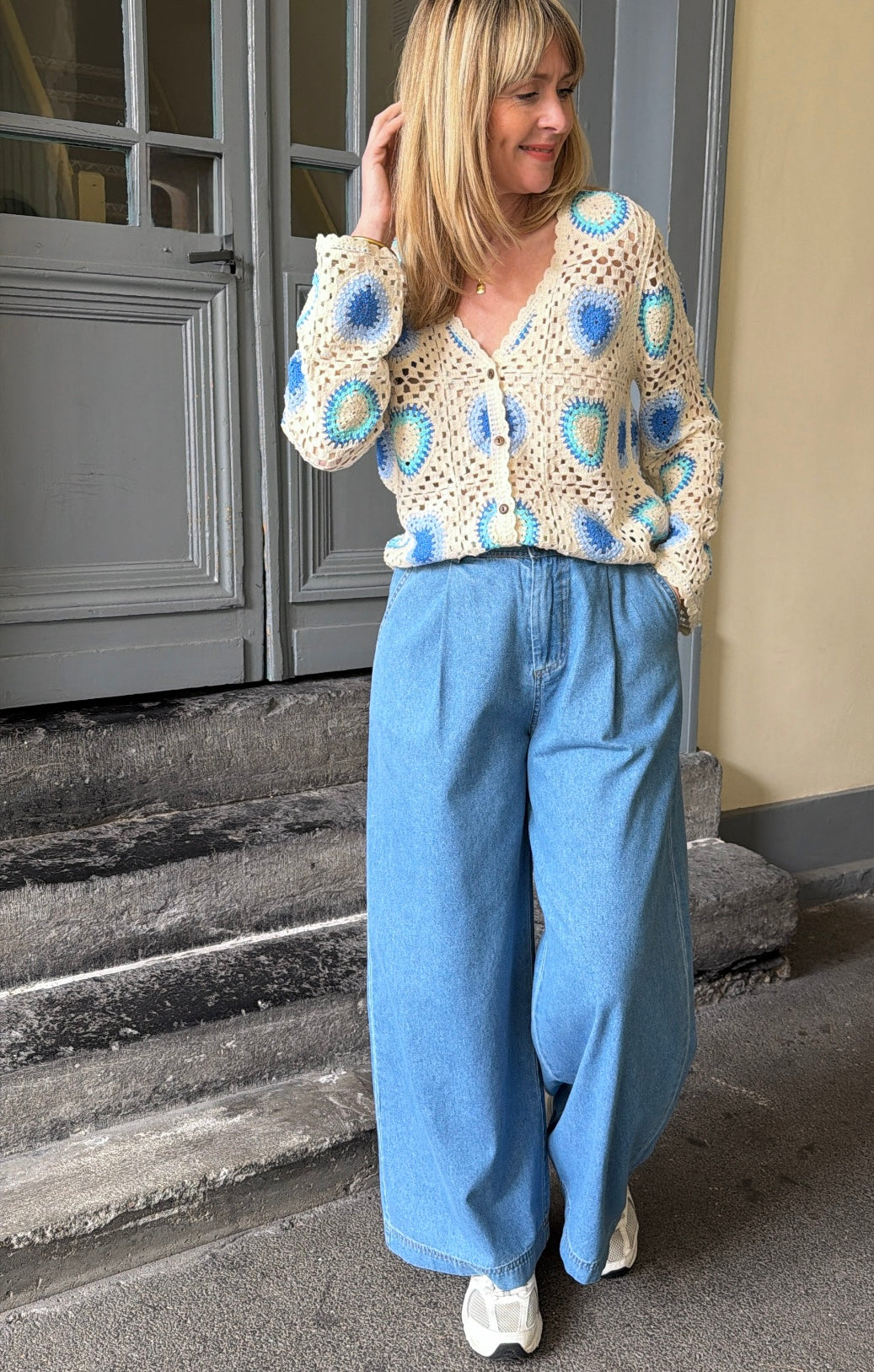 Gilet ELIOT Bleu/Beige