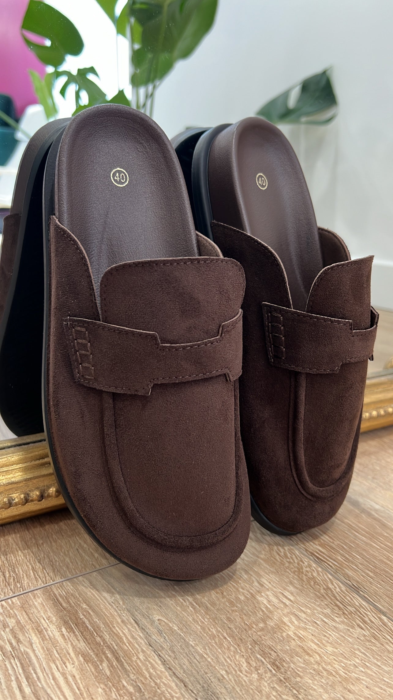 Mules AGLAÉ Marron