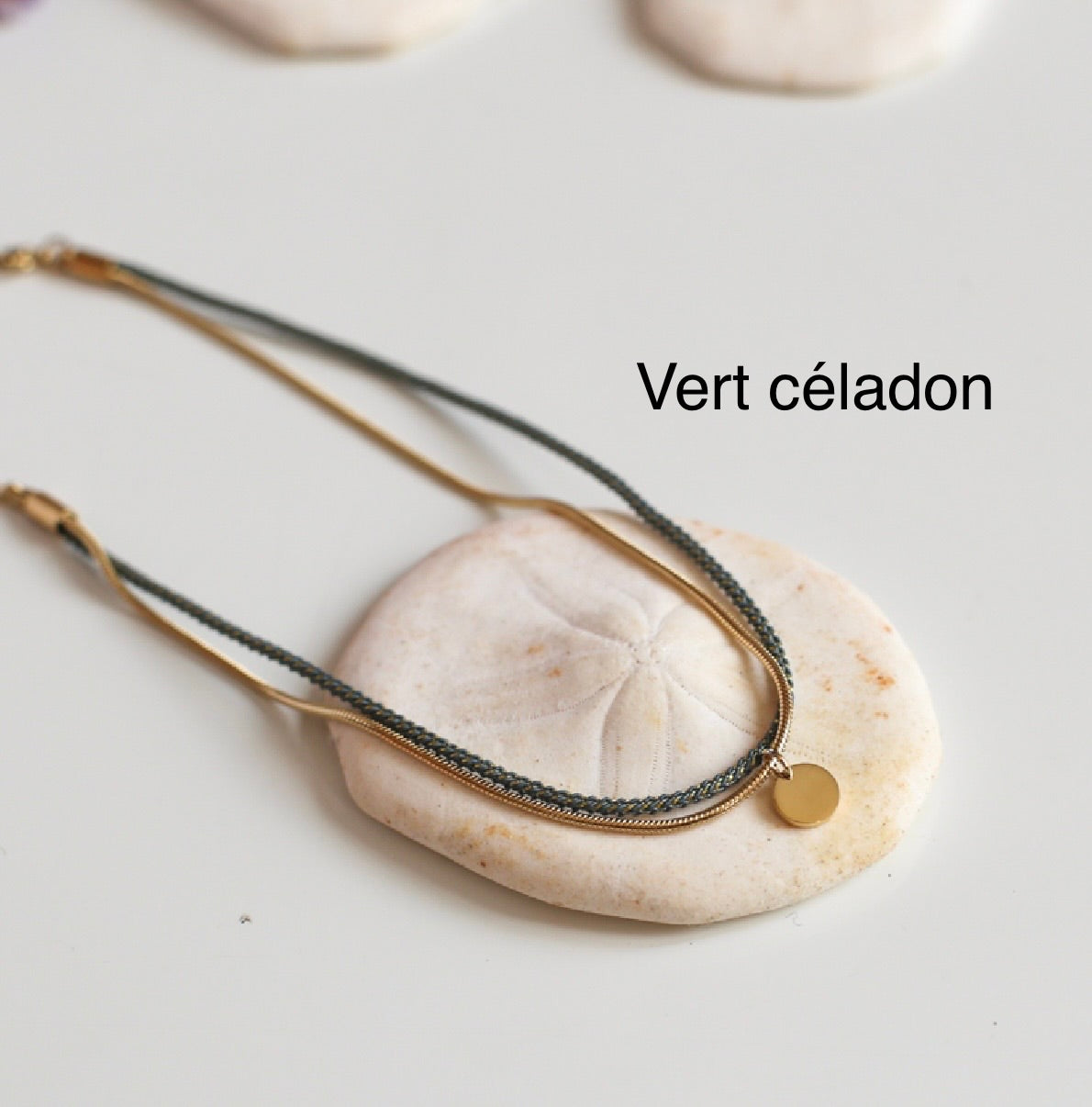 Bijoux VALENTIN & VALENTINE 2 en 1 Vert céladon