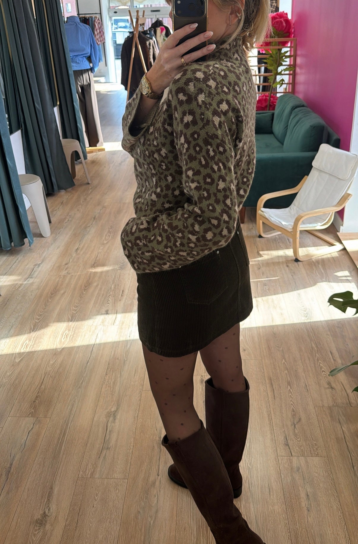 Jupe CASSANDRE Kaki