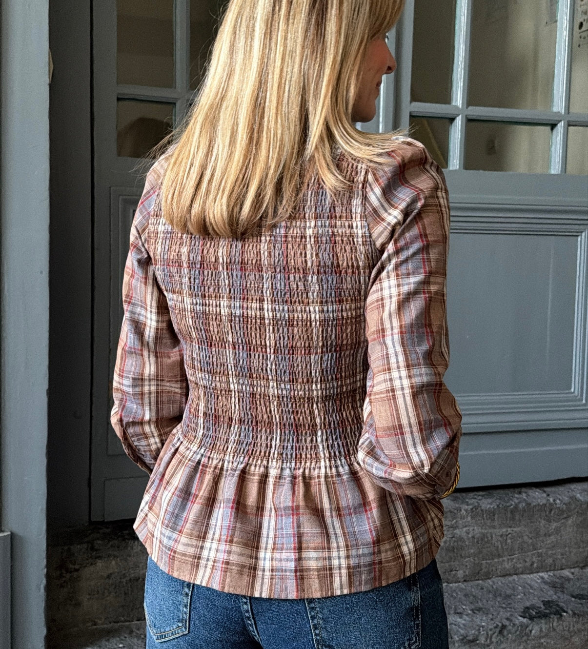 Top à carreaux NOÉMIE