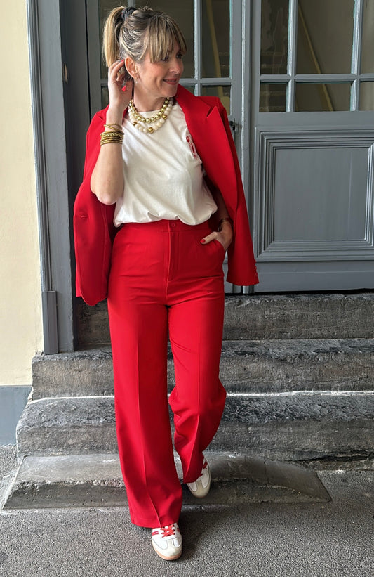 Pantalon EMY Rouge