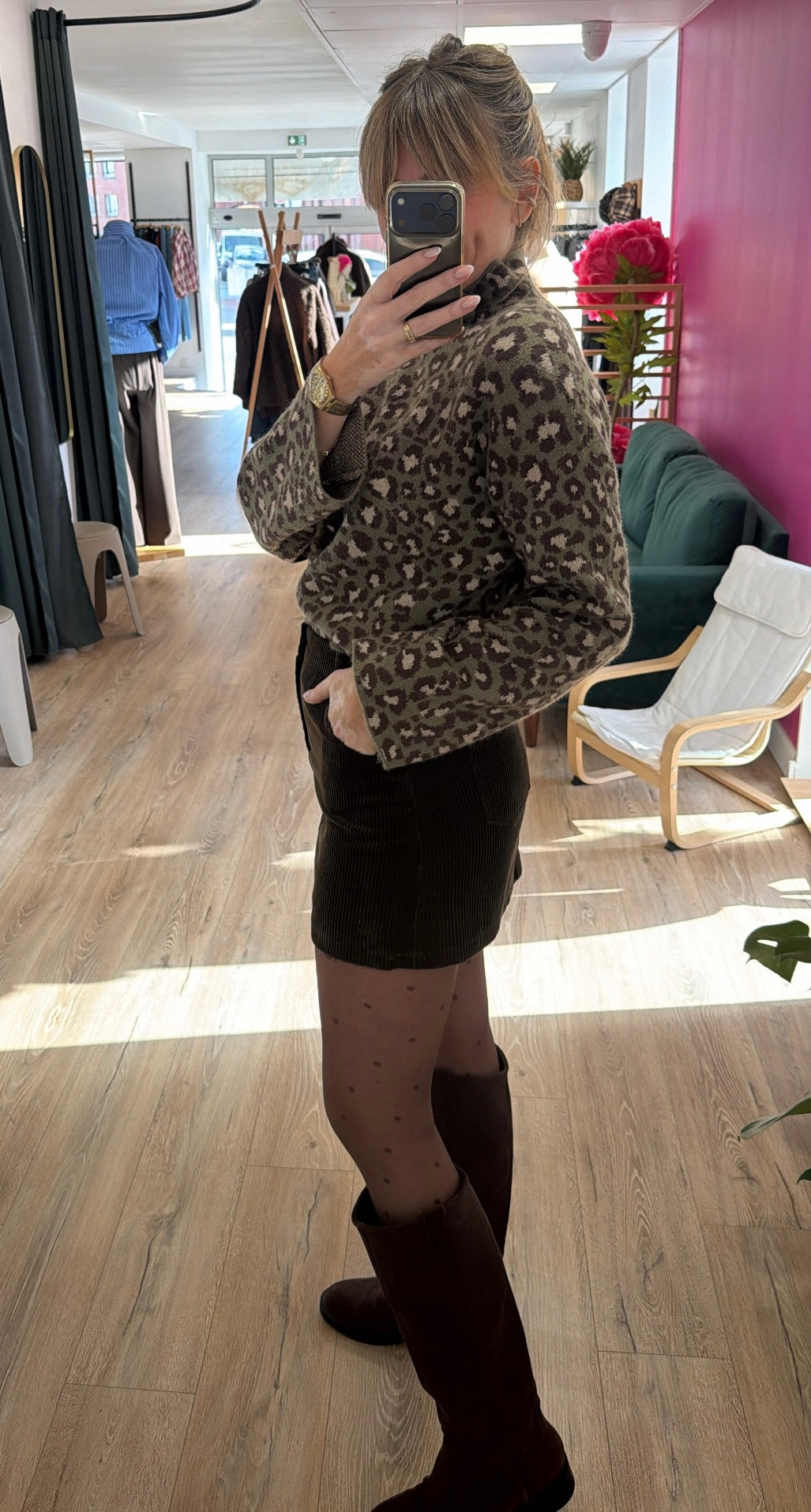 Jupe CASSANDRE Kaki