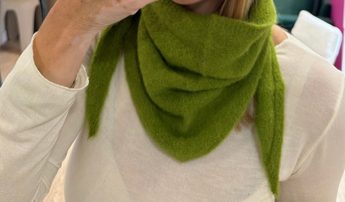 Foulard triangle REMI Pistache