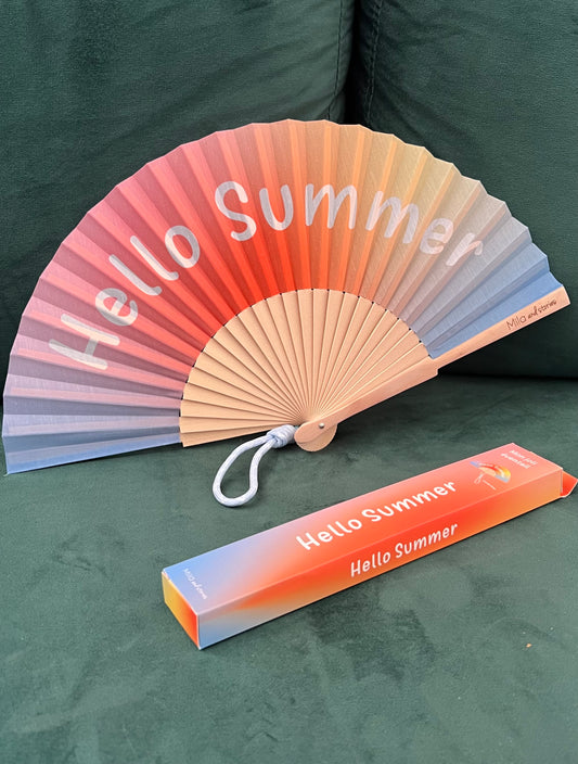 Éventail « HELLO SUMMER »