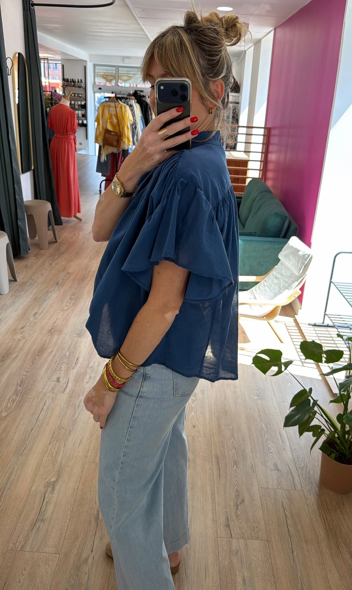 Blouse OXANE Bleu nuit