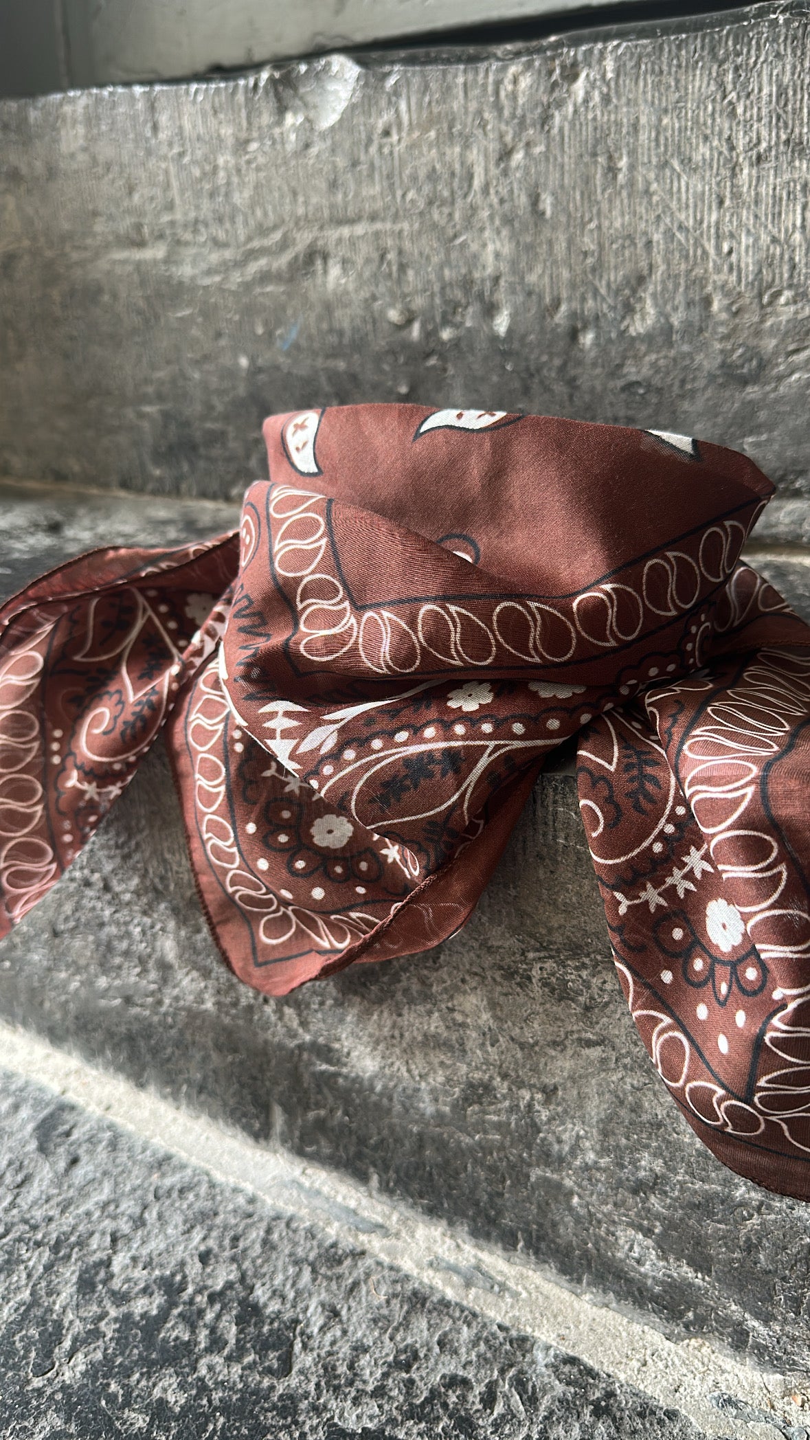 Foulard carré BOBY Chocolat