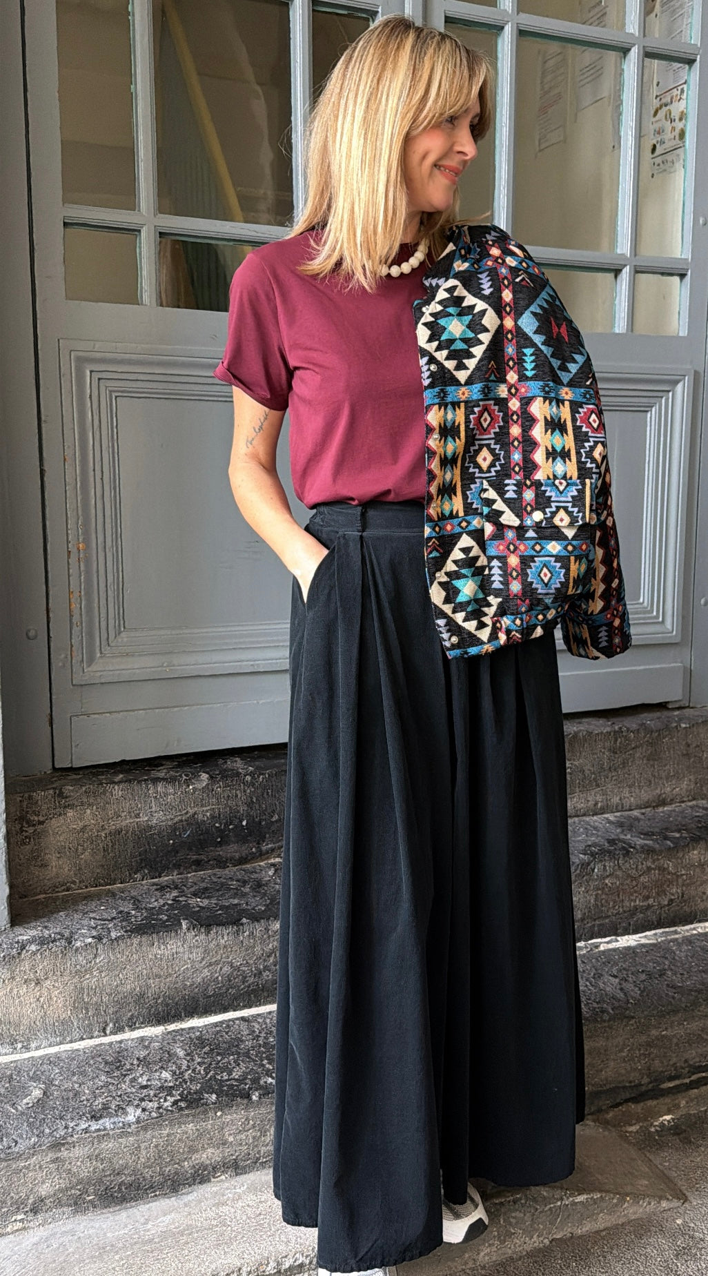 Pantalon EMY velours noir