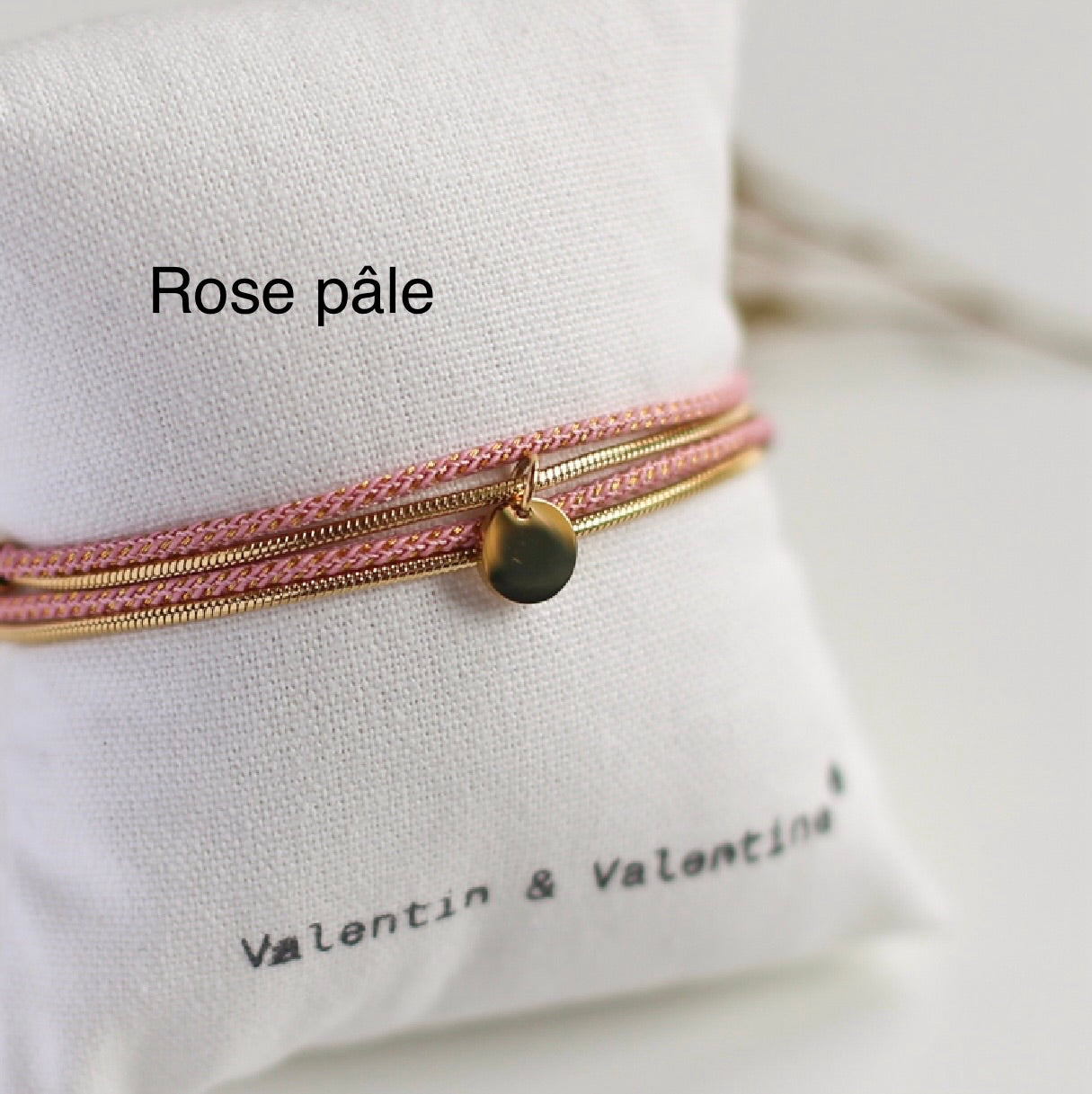 Bijoux VALENTIN & VALENTINE 2 en 1 Rose pâle