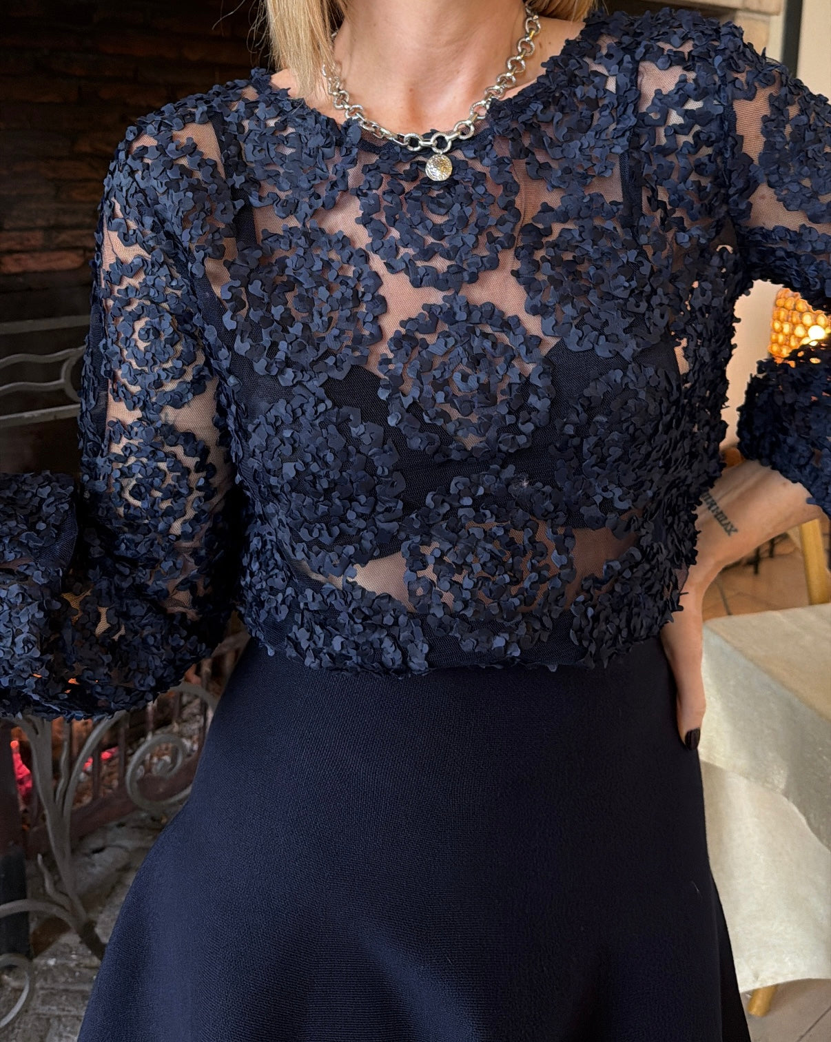 Blouse IRMA Bleu marine