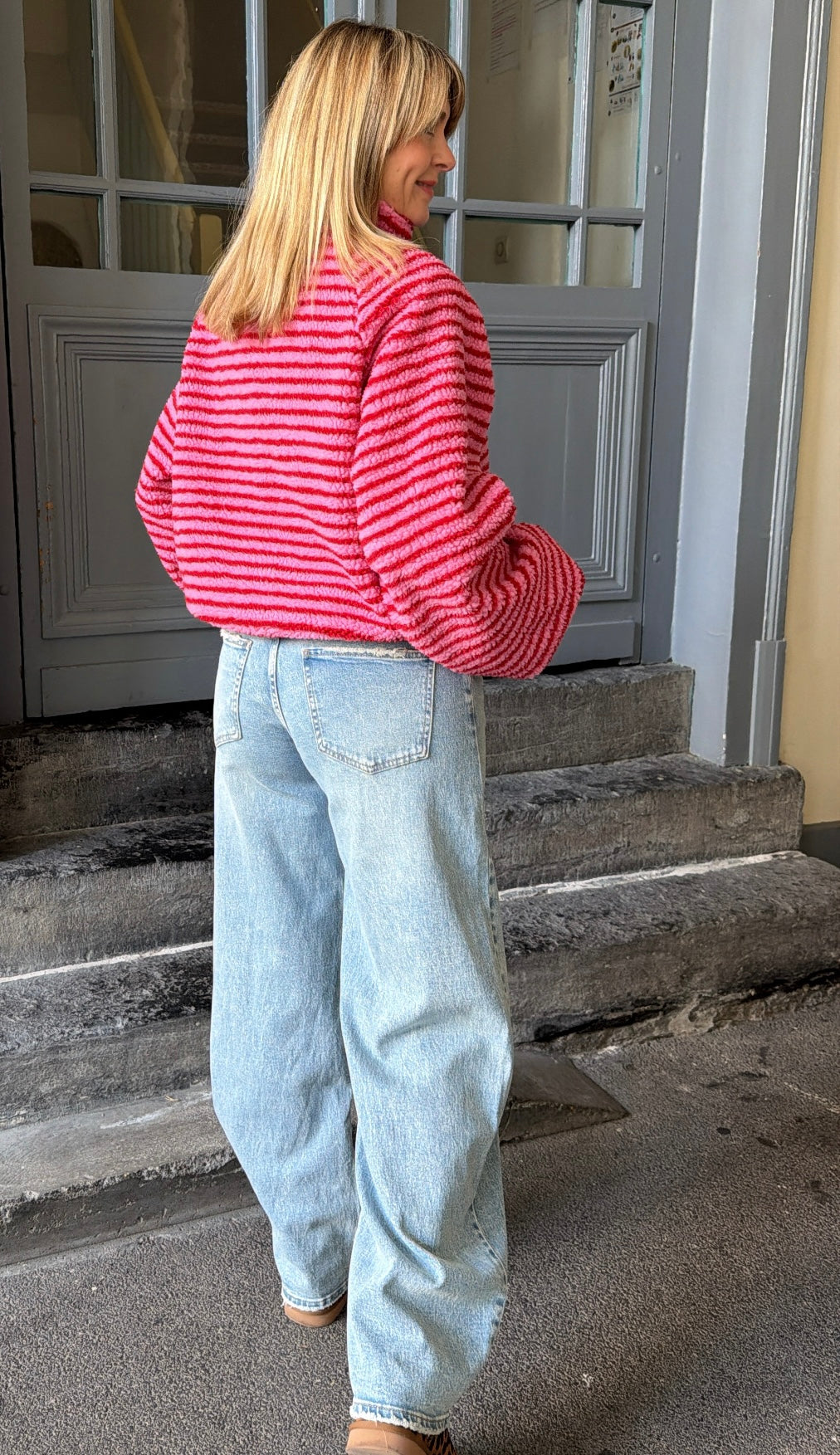 Jean barrel CASSIAN Denim clair