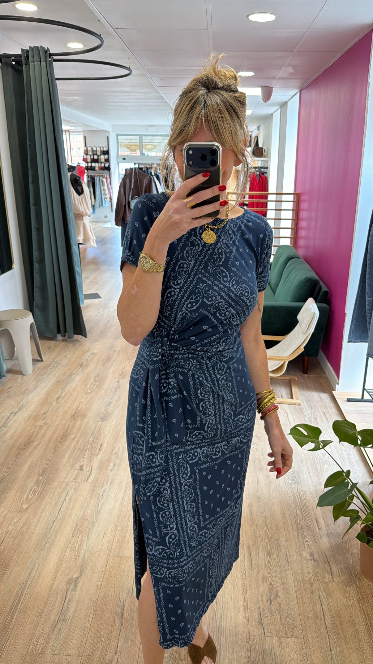 Robe BANDANA Bleu marine