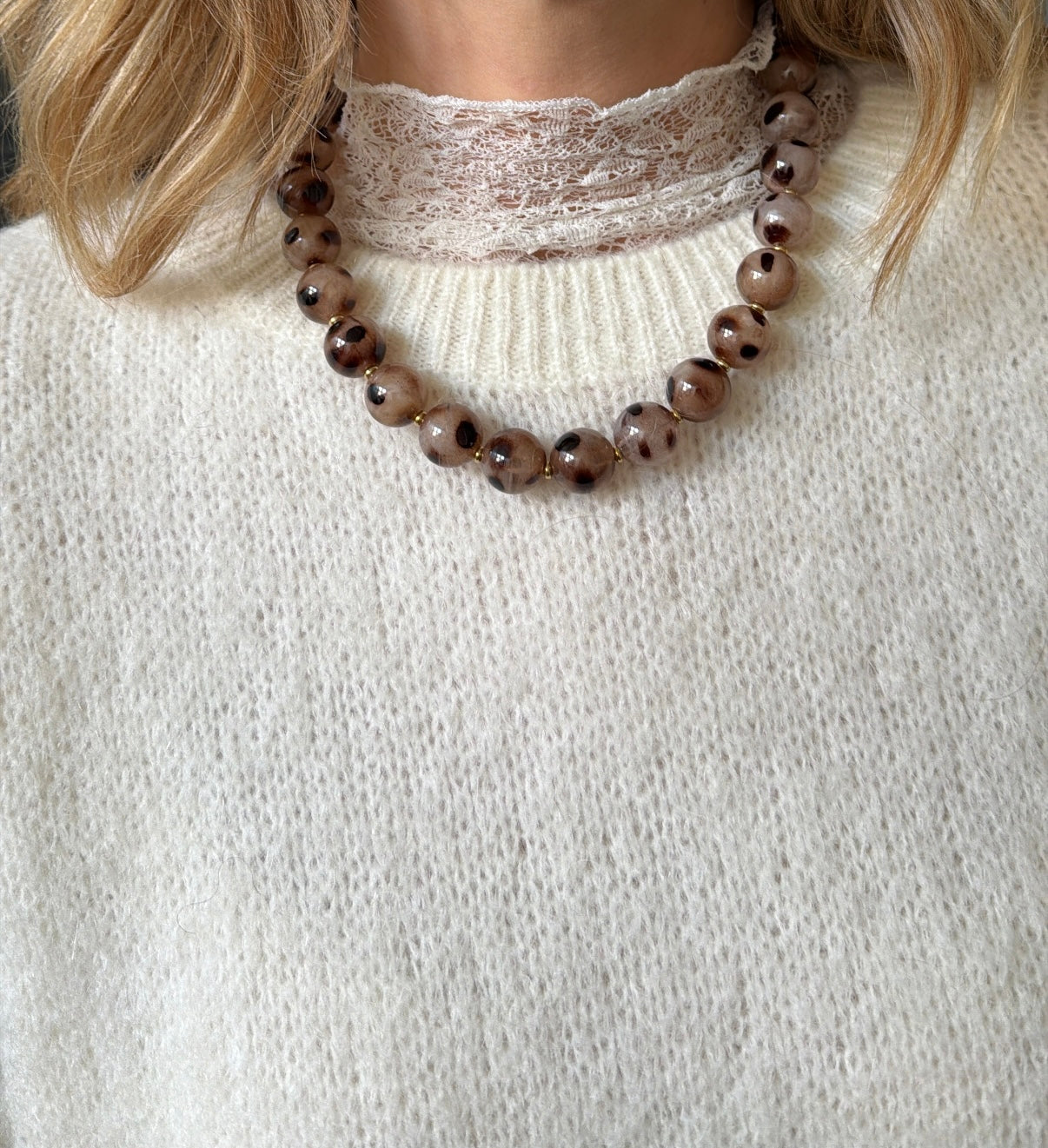 Collier TARA Taupe