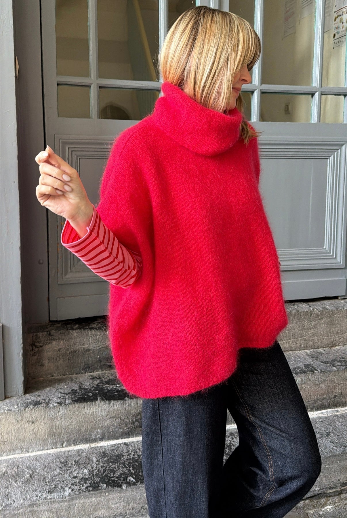 Pull sans manche MAYA Rouge