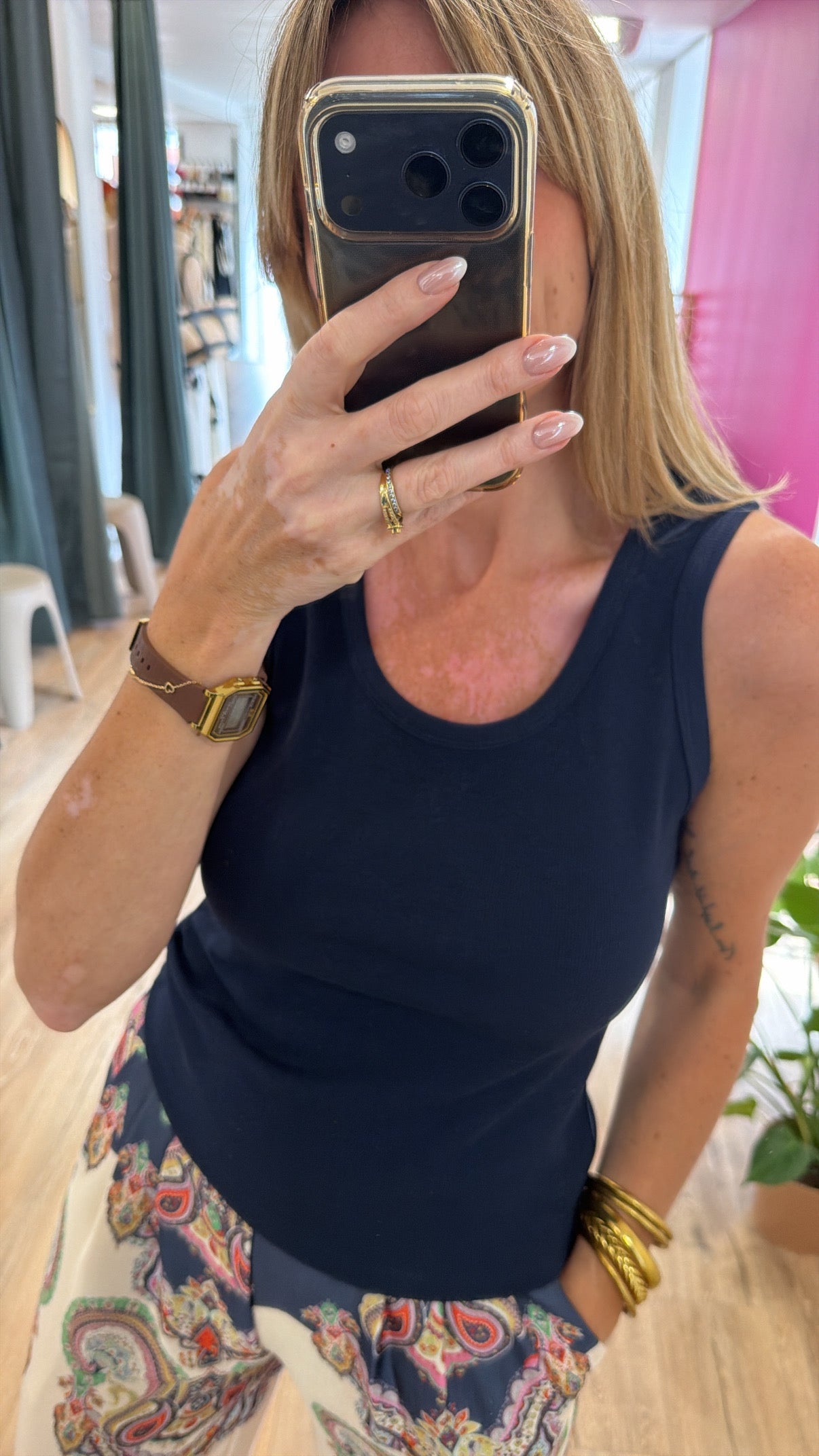 Top JULES Bleu marine