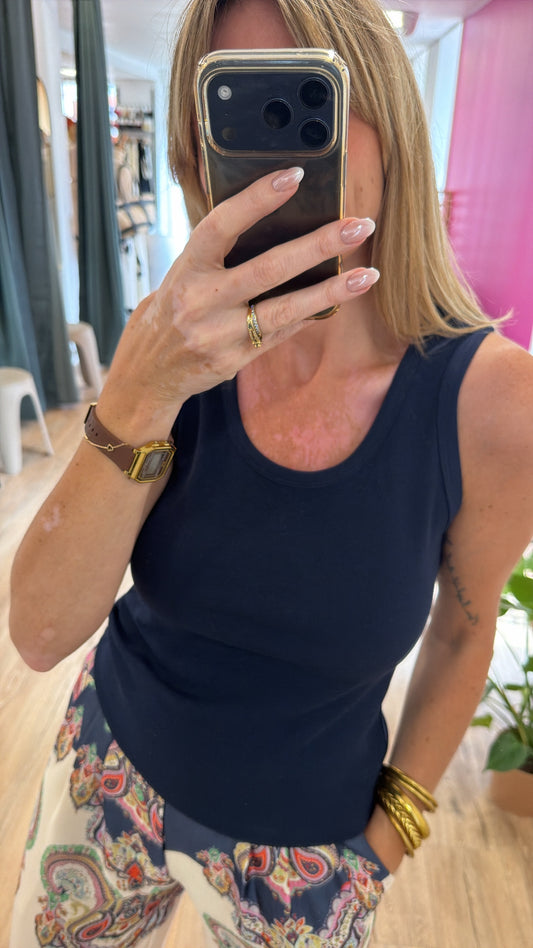 Top JULES Bleu marine