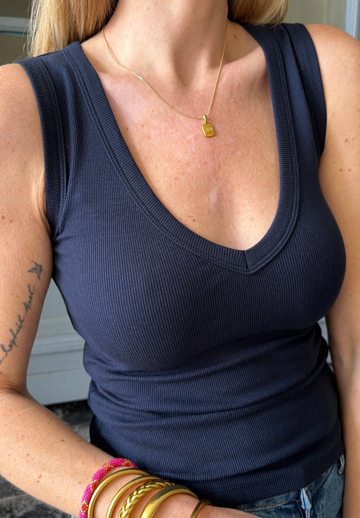 Top ARMAND Bleu marine