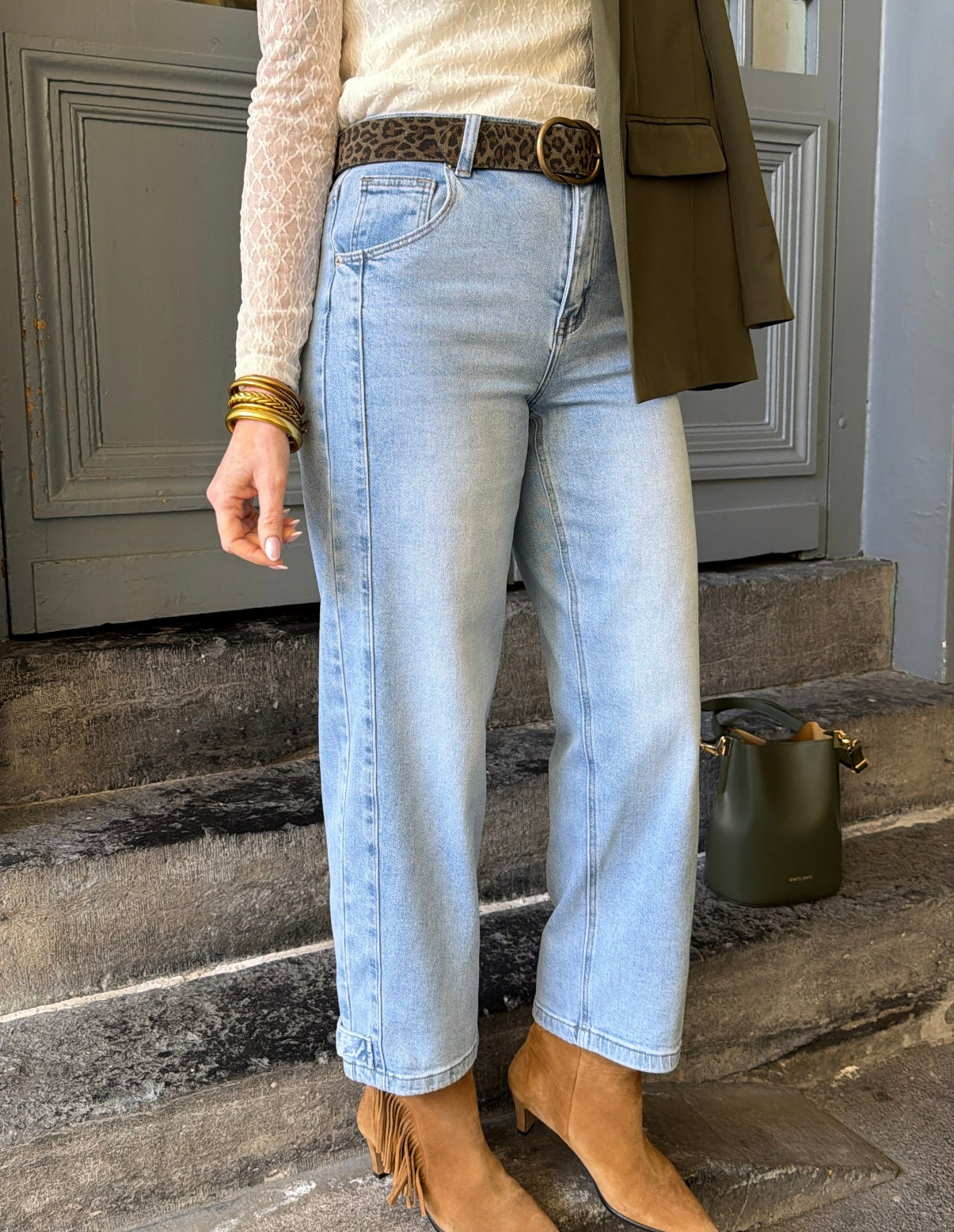 Jean ballon ISAURE Denim clair