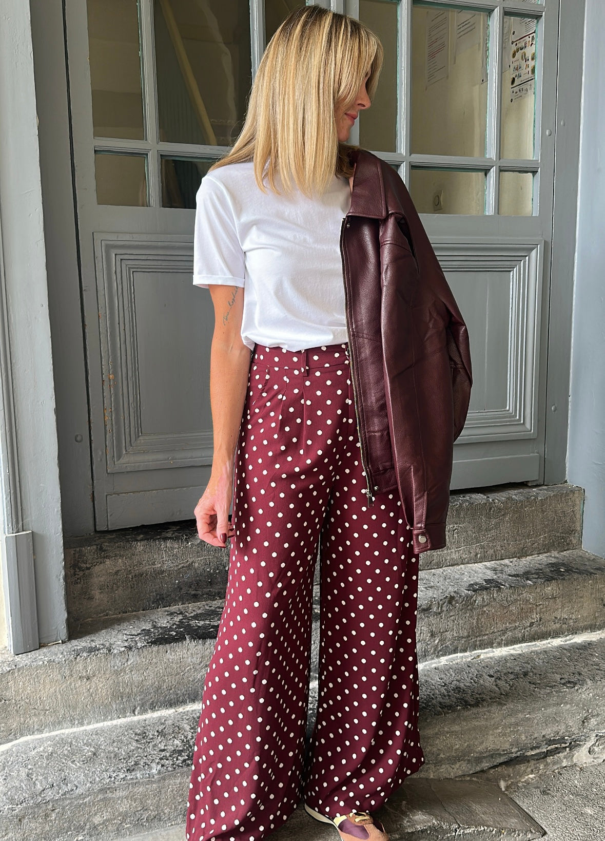 Pantalon OSCAR Bordeaux