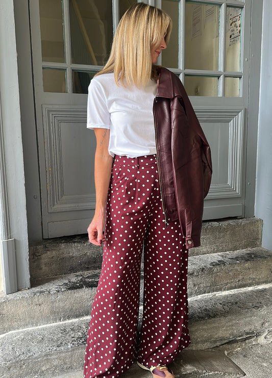 Pantalon OSCAR Bordeaux
