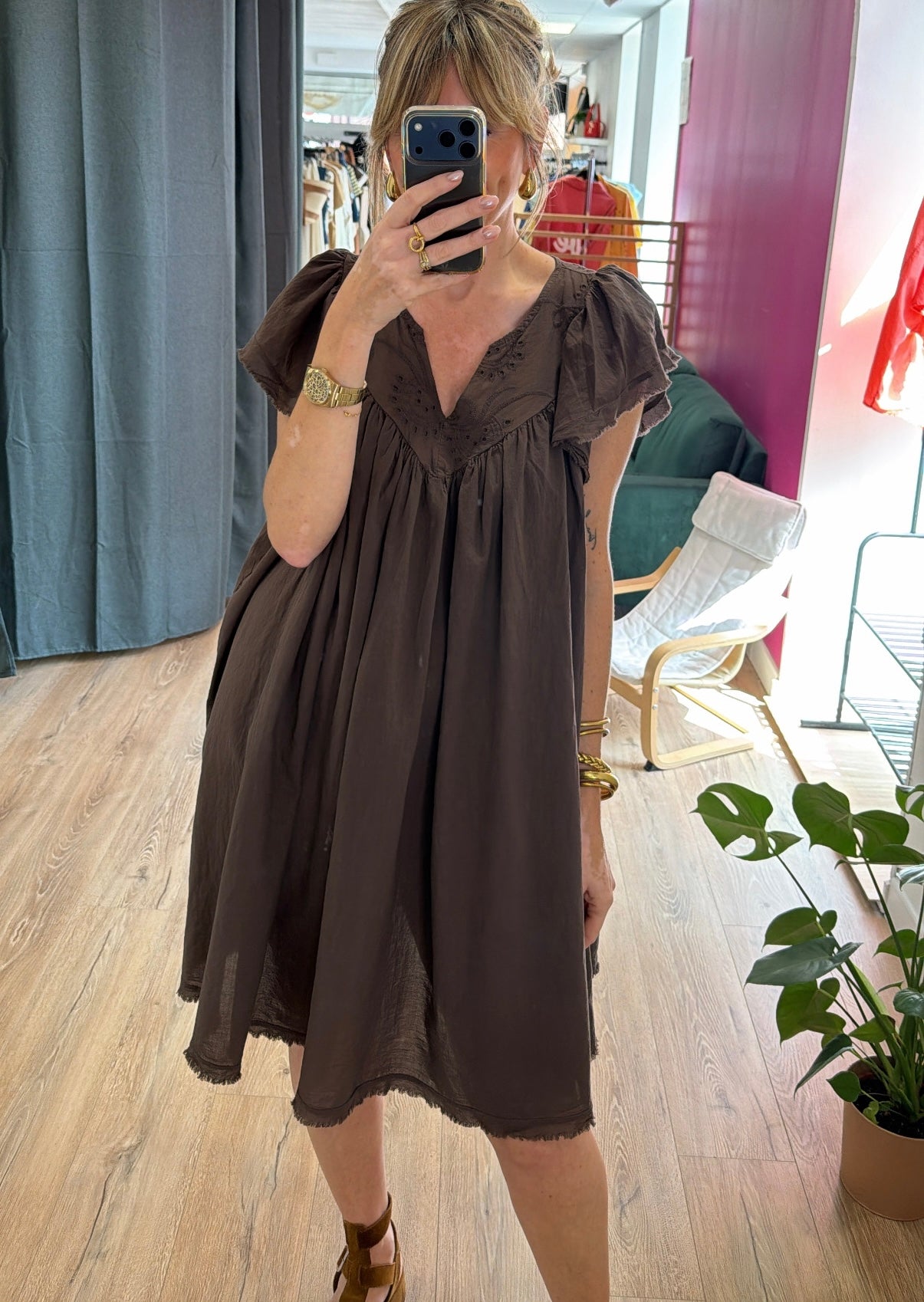 Robe MONISE Chocolat