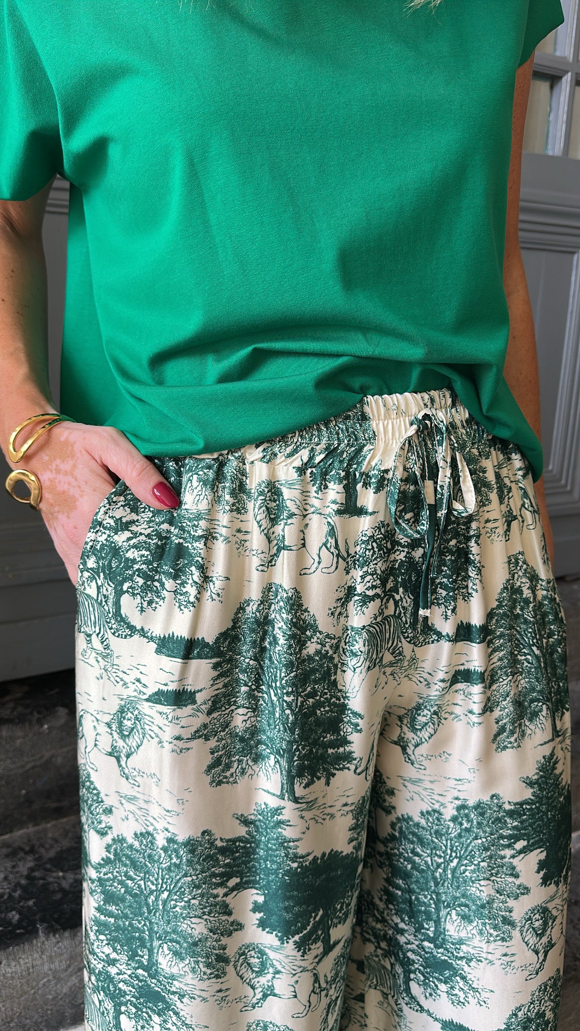 Pantalon LEON Vert Émeraude