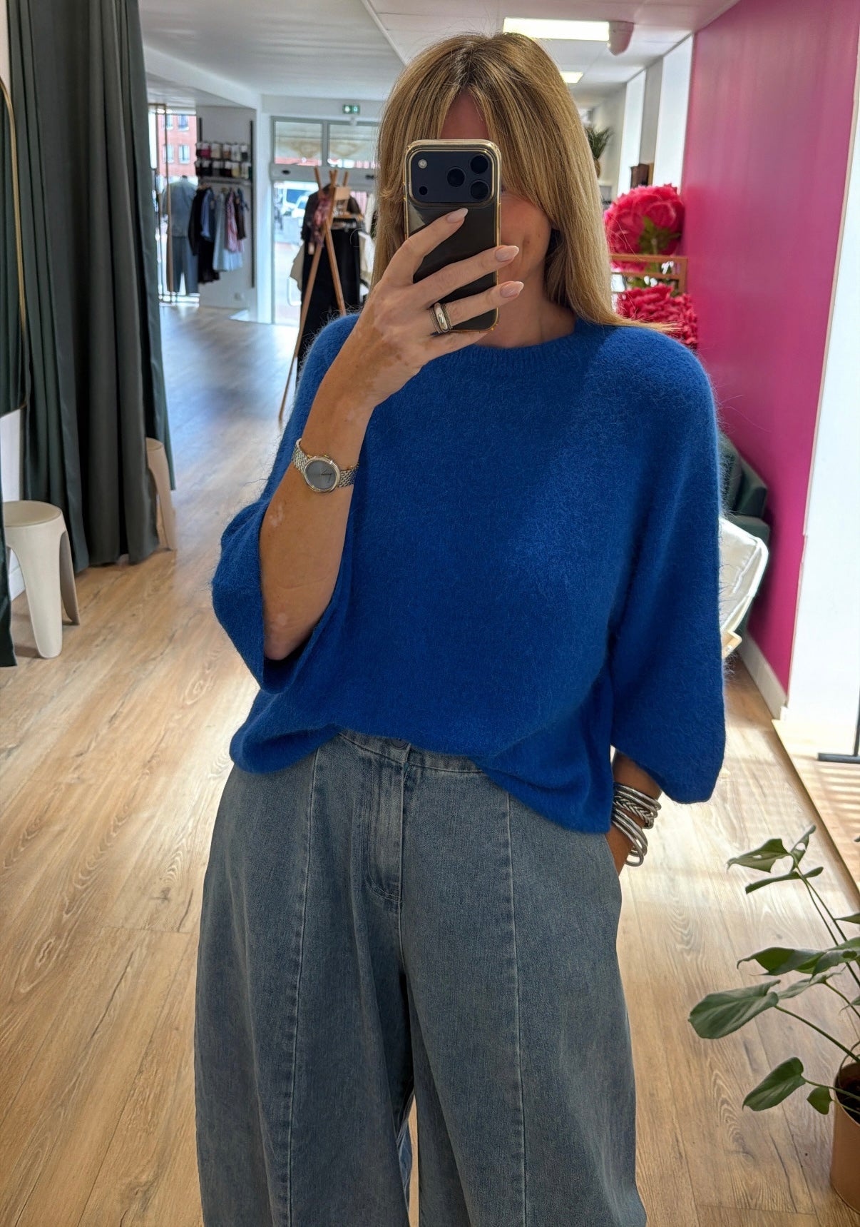 Pull AMON Bleu électrique
