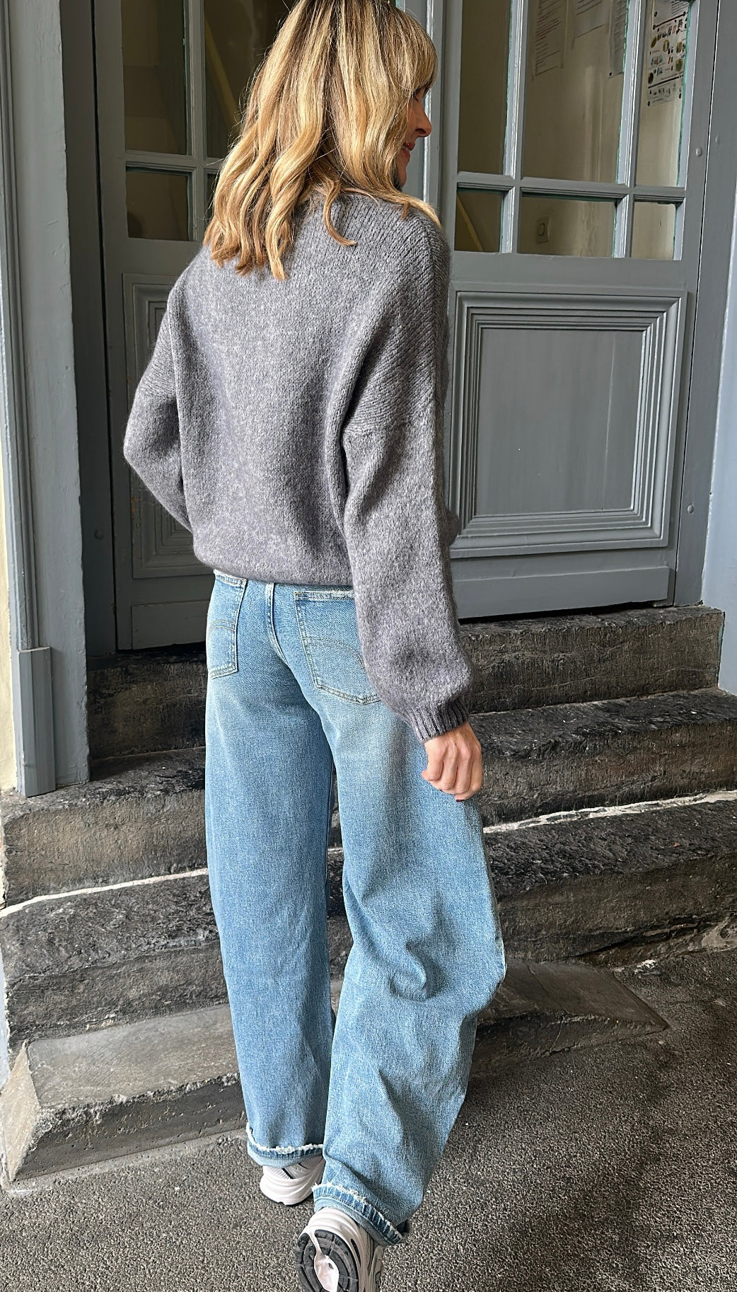 Pull col roulé NATHAN Gris