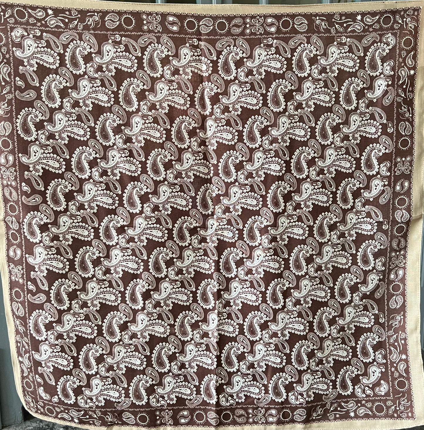 Foulard IPHIGÉNIE Marron/Beige