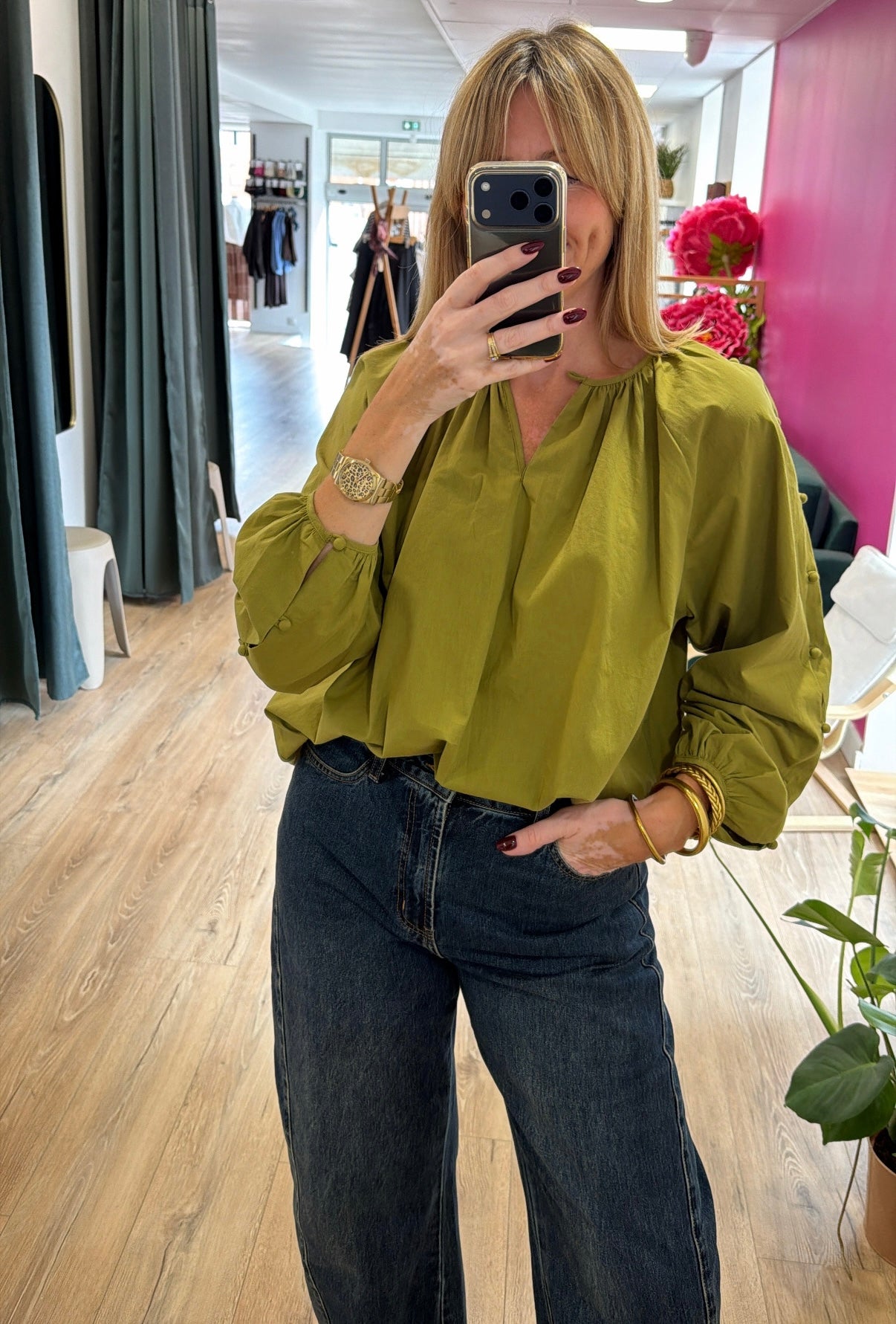 Blouse TATIANA Olive
